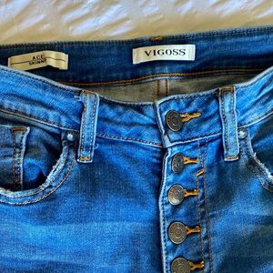 Vigoss button fly high waist jeans